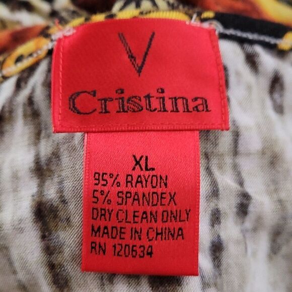 Cristina V woman's Leopard Print Long Sleeve Top - Picture 5 of 5